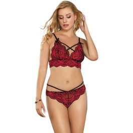 SUBBLIME – SET DOS PIEZAS TOP Y PANTIES ENCAJE S/M