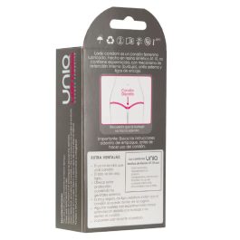 UNIQ –  LADY CONDOM PRESERVATIVOS FEMENINOS CON LIGUERO SIN LATEX 3 UNIDADES