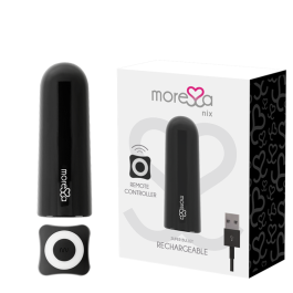 MORESSA – NIX POTENTE VIBRADOR MULTI JUEGOS CONTROL REMOTO NEGRO