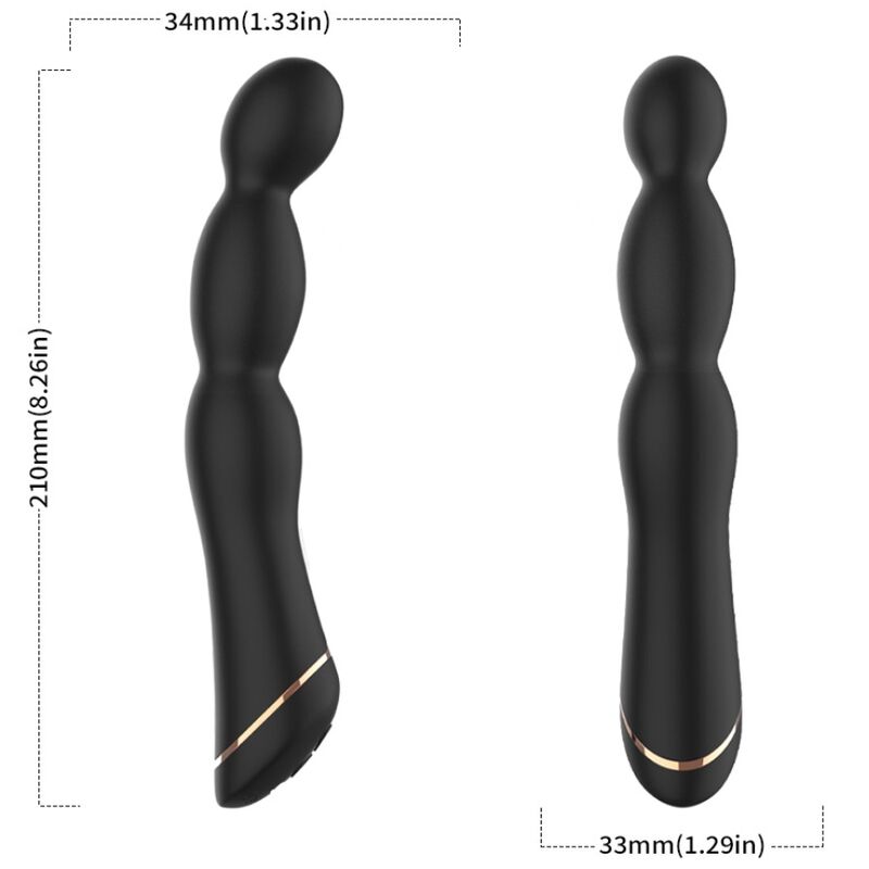 ARMONY – BAMBU VIBRADOR AJUSTABLE NEGRO