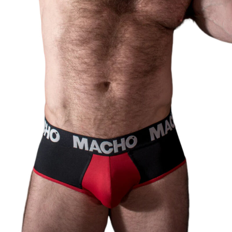 MACHO – MS26N SLIP NEGRO/ROJO S