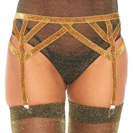 LEG AVENUE – LIGUERO LUREX DORADO TALLA UNICA