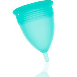 STERCUP – COPA MENSTRUAL FDA SILICONA TALLA S AQUAMARINA