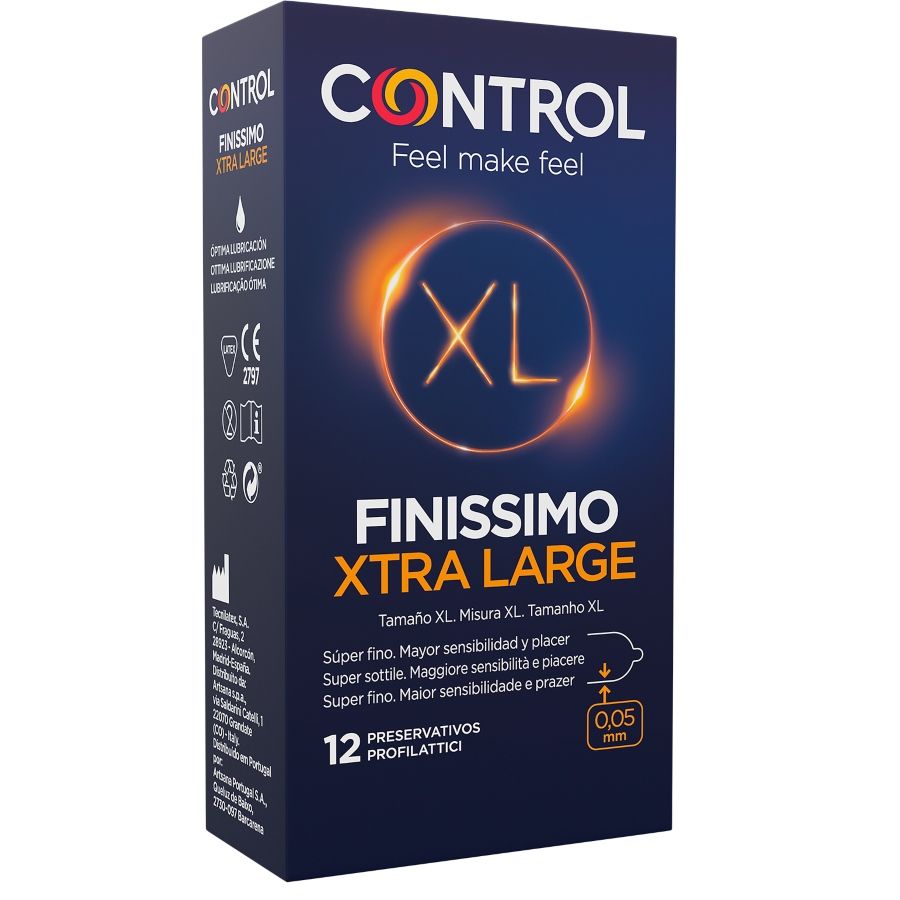 CONTROL – FINISSIMO XL PRESERVATIVOS 12 UNIDADES