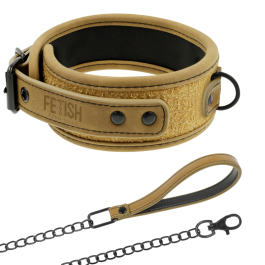 FETISH SUBMISSIVE ORIGEN – COLLAR CON CADENA CON FORRO DE NEOPRENO